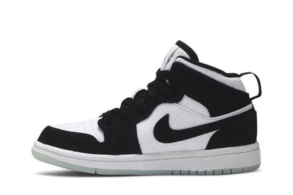 Jordan 1 Mid White Black Teal Tint (PS)