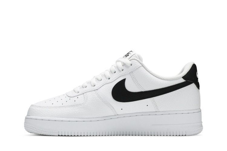 Nike Air Force 1 Low '07 White Black Pebbled Leather