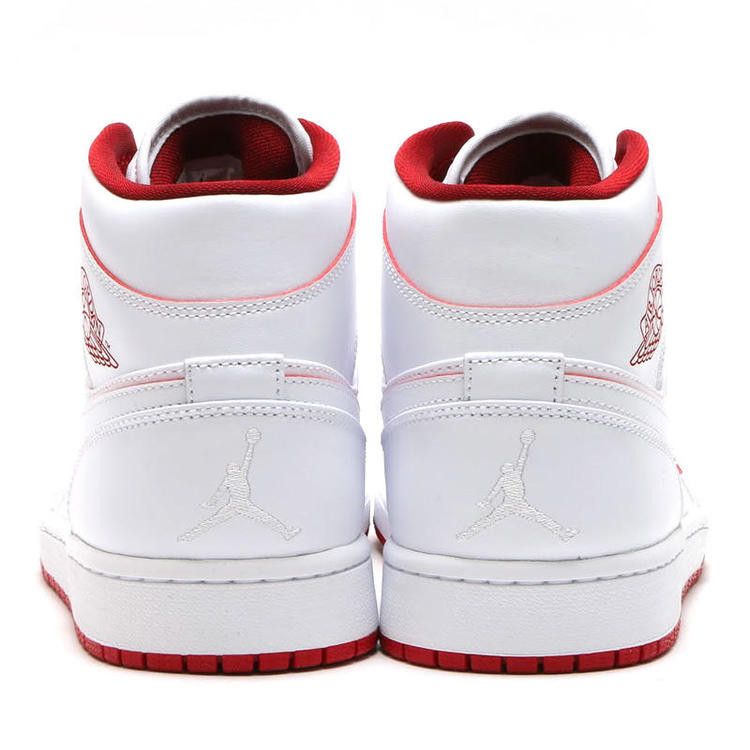 Jordan 1 Retro Mid White Gym Red Black