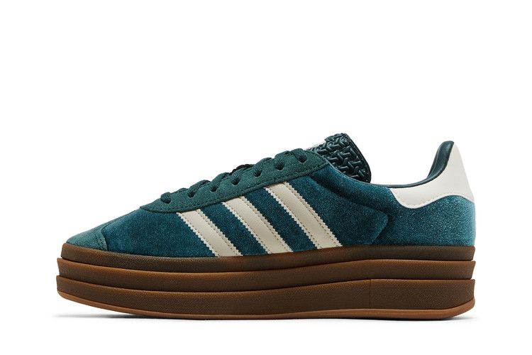 adidas Gazelle Bold Mineral Green Velvet (Women's)
