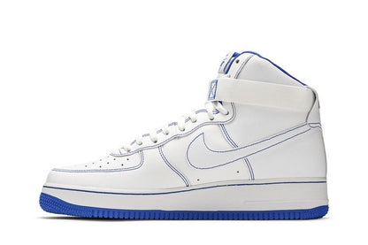 Nike Air Force 1 High White Royal Blue Contrast Stitch
