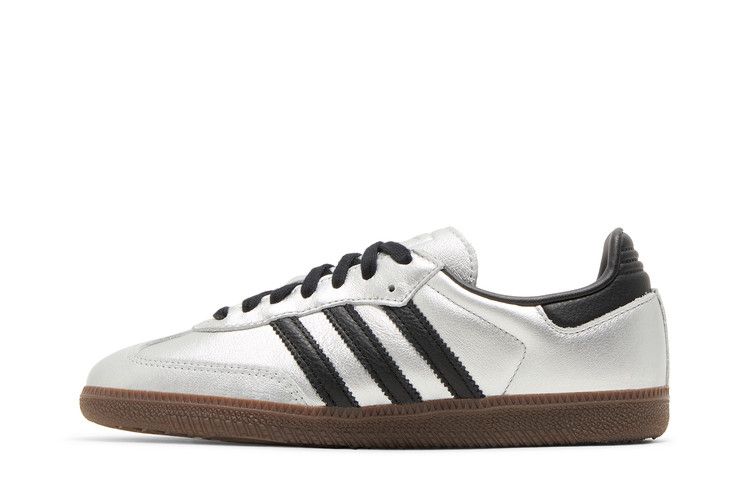 adidas Samba OG Silver Metallic Black Gum (Women's)