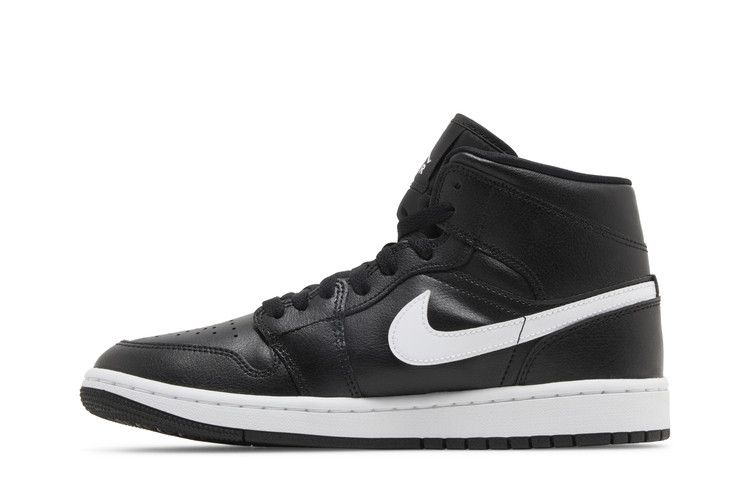 Jordan 1 Mid Black White (Women's)