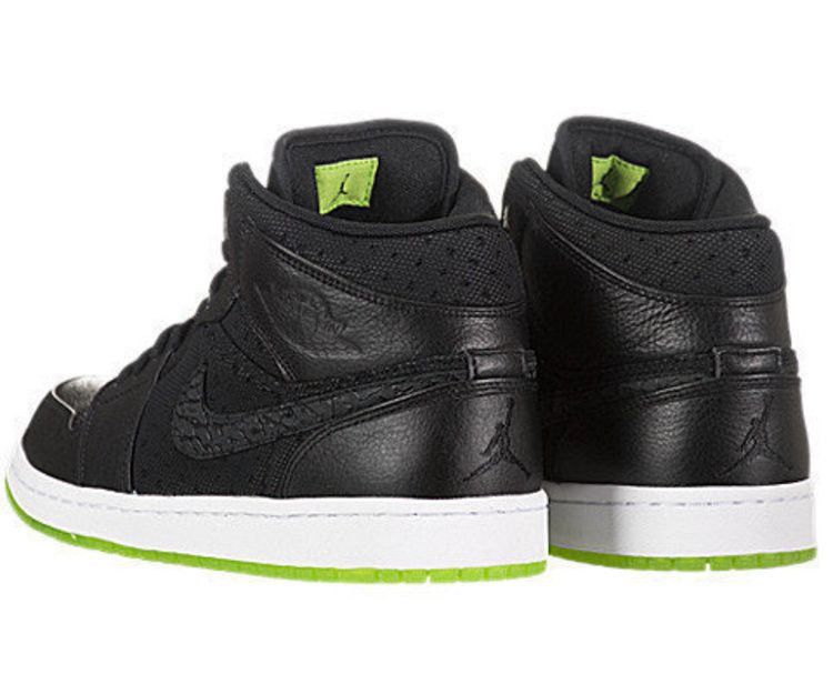 Jordan 1 Phat Black Action Green
