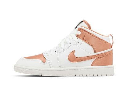 Jordan 1 Mid White Rose Gold (PS)
