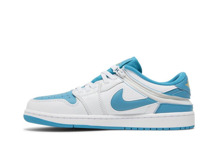 Jordan 1 Low FlyEase White Aquatone Celestial Gold