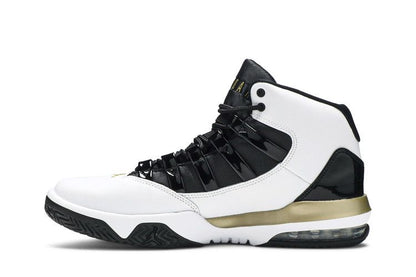 Jordan Max Aura White Metallic Gold Black