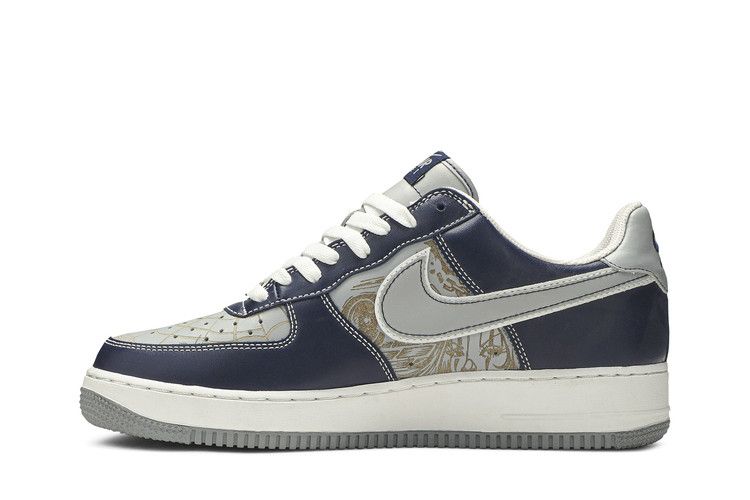 Nike Air Force 1 Mr Cartoon Blue Tattoo (Spiderweb)