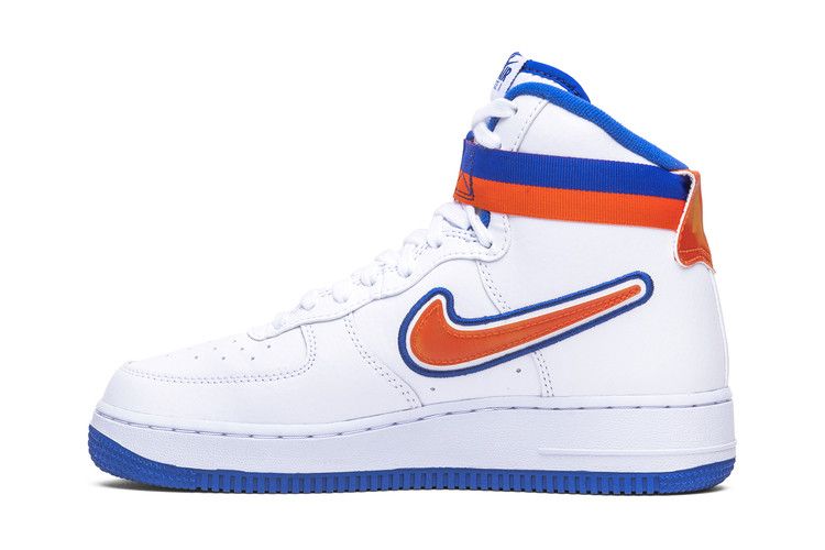 Nike Air Force 1 High Sport NBA White Team Orange Game Royal