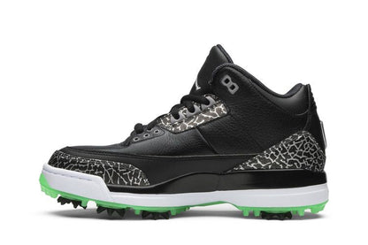 Jordan 3 Retro Golf Black Green Glow