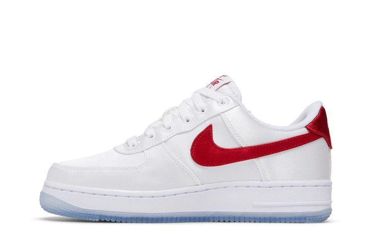 Nike Air Force 1 Low '07 Satin White Varsity Red (Women's)