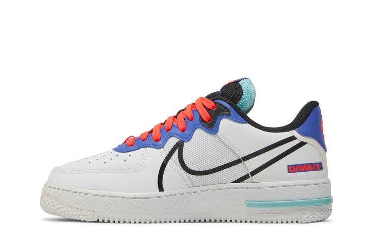Nike Air Force 1 Low React White Astronomy Blue Laser Crimson