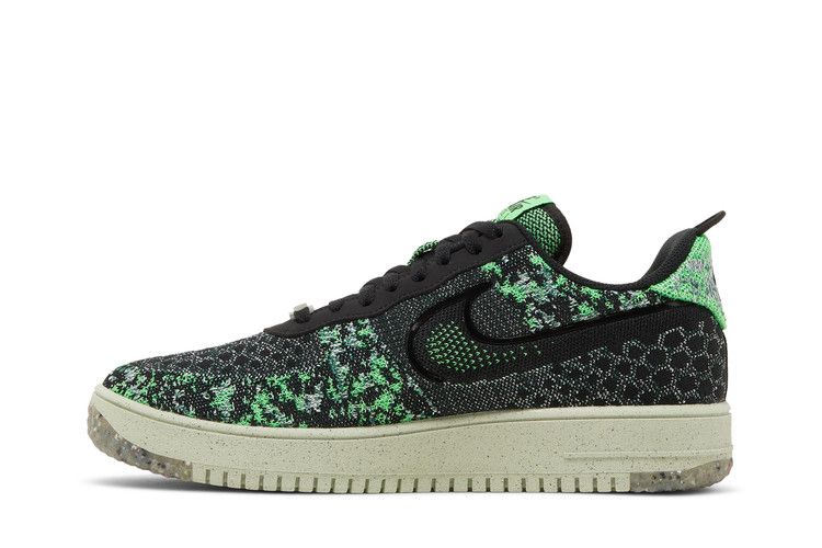 Nike Air Force 1 Low Crater Flyknit Black Volt