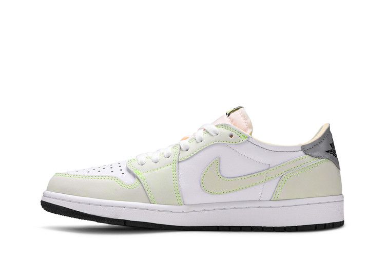 Jordan 1 Retro Low White Ghost Green Black