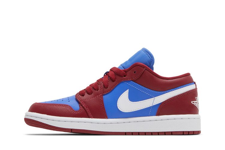 Jordan 1 Low Pomegranate Medium Blue (Women's)