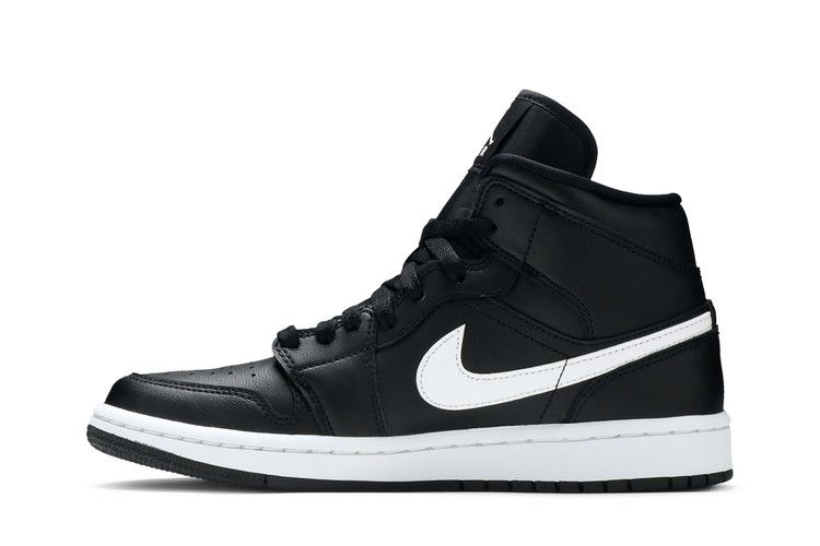 Jordan 1 Mid Black White (Women's)
