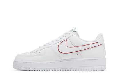 Nike Air Force 1 Low Just Do It White Noble Green Metallic Silver University Red