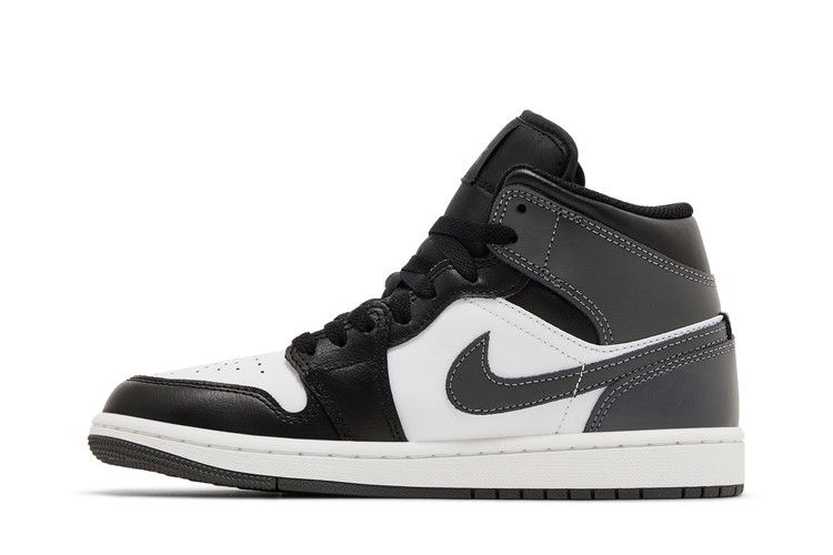 Jordan 1 Mid Black White Iron Grey
