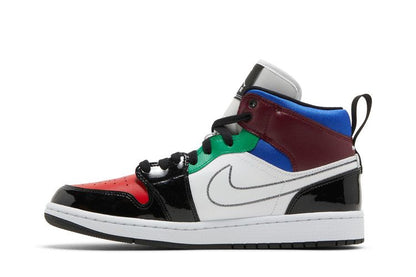 Jordan 1 Mid SE Black White Multi-Color (Women's)
