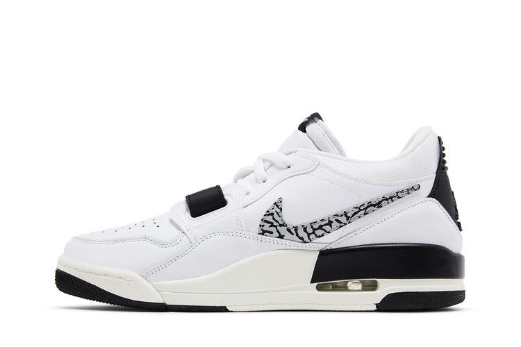 Jordan Legacy 312 Low White Black Elephant Swoosh