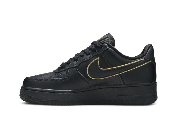 Nike Air Force 1 Low Black Gold Swoosh (Women's)