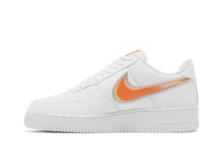 Nike Air Force 1 Low Oversized Swoosh White Orange Peel
