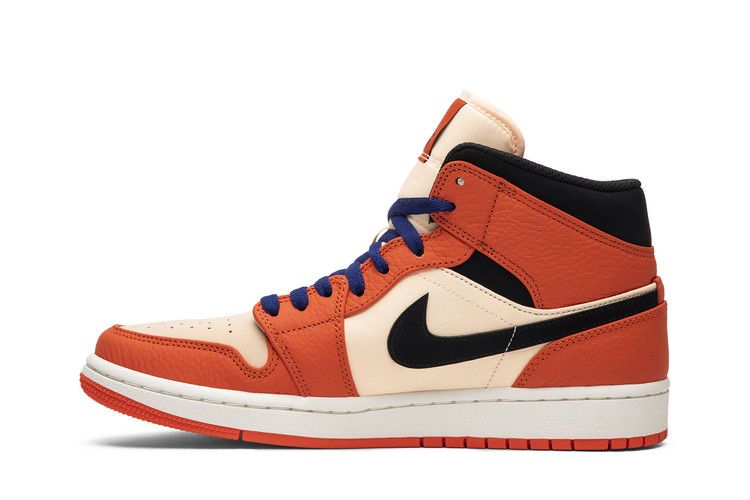 Jordan 1 Mid Team Orange Black
