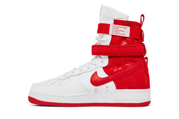 Nike SF Air Force 1 High White University Red