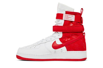 Nike SF Air Force 1 High White University Red
