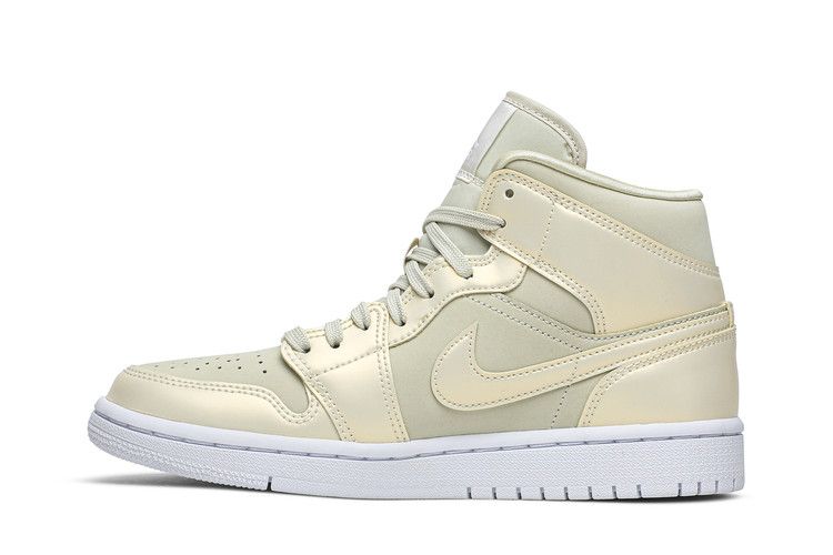 Jordan 1 Mid Goose Feather Yellow (Women's)