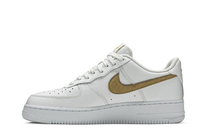 Nike Air Force 1 Low Pony Hair Snakeskin Club Gold