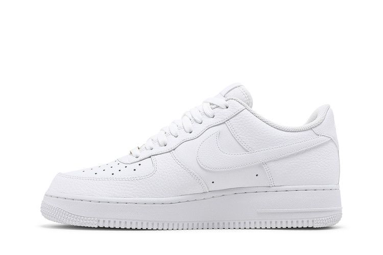 Nike Air Force 1 Low Triple White Tumbled Leather