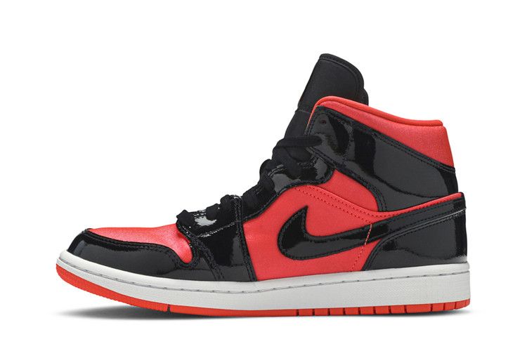 Jordan 1 Mid Hot Punch Black (Women's)