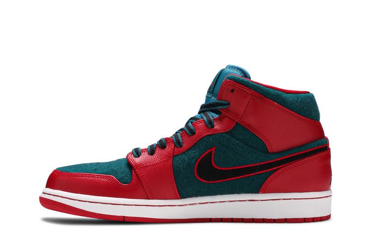 Jordan 1 Mid Gym Red Black Dark Sea