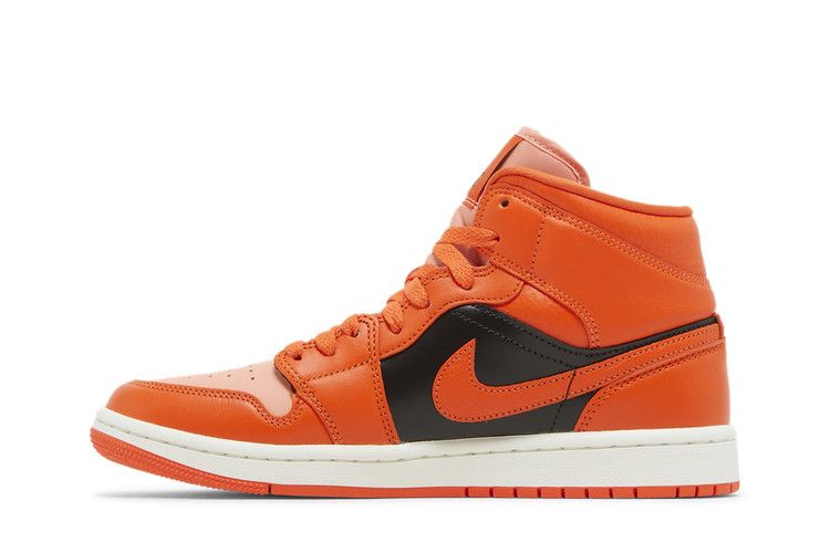 Jordan 1 Mid SE Rush Orange Crimson Bliss (Women's)