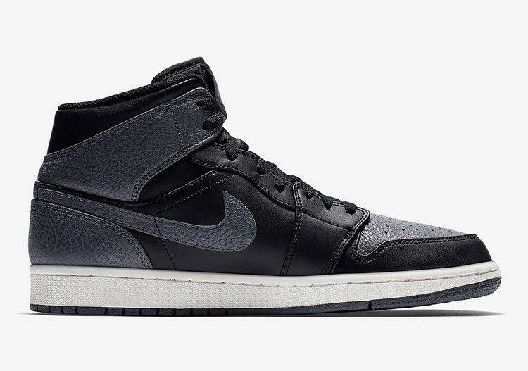 Jordan 1 Retro Mid Black Dark Grey