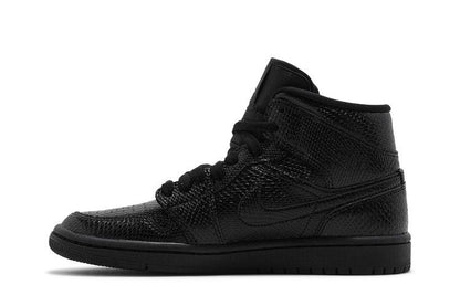Jordan 1 Mid Black Snakeskin (Women's)