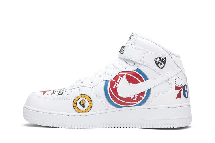Nike Air Force 1 Mid Supreme NBA White
