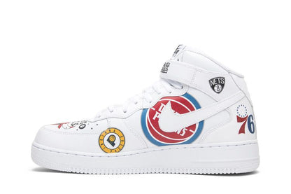 Nike Air Force 1 Mid Supreme NBA White