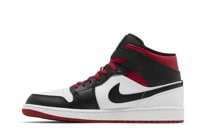 Jordan 1 Mid Gym Red Black Toe