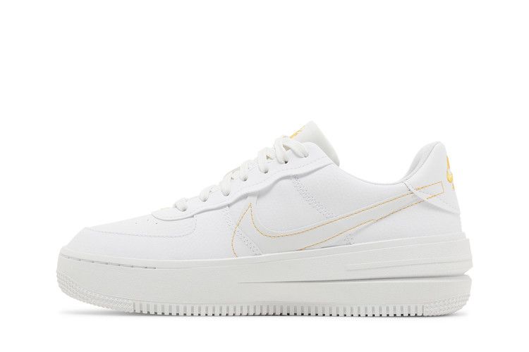 Nike Air Force 1 PLT.AF.ORM White Yellow Ochre (Women's)