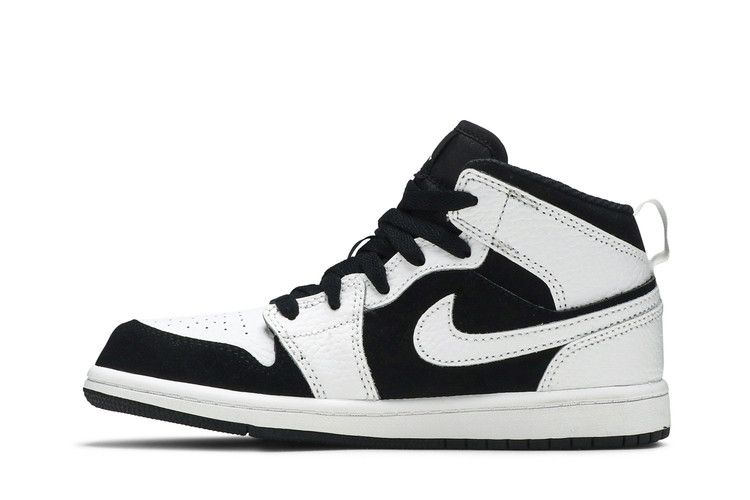 Jordan 1 Mid White Black (PS)