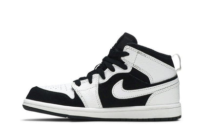 Jordan 1 Mid White Black (PS)