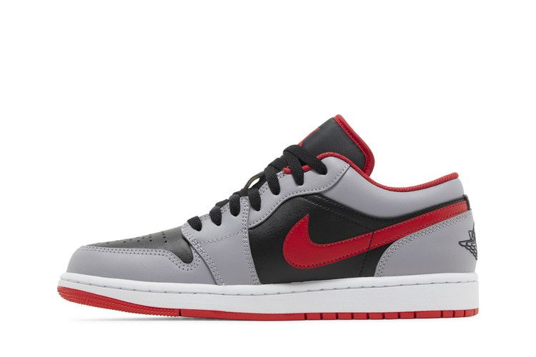 Jordan 1 Low Black Light Smoke Grey Gym Red