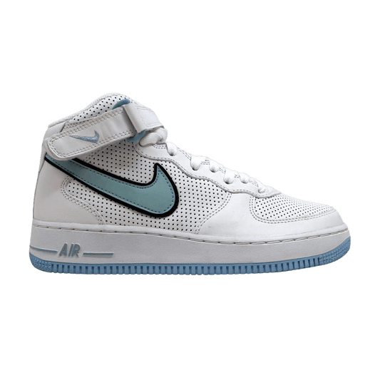 Nike Air Force 1 Mid White/Ice Blue-Black (Women's)