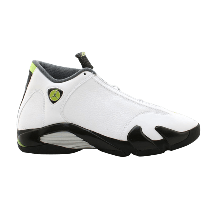 Jordan 14 Retro White Chartreuse