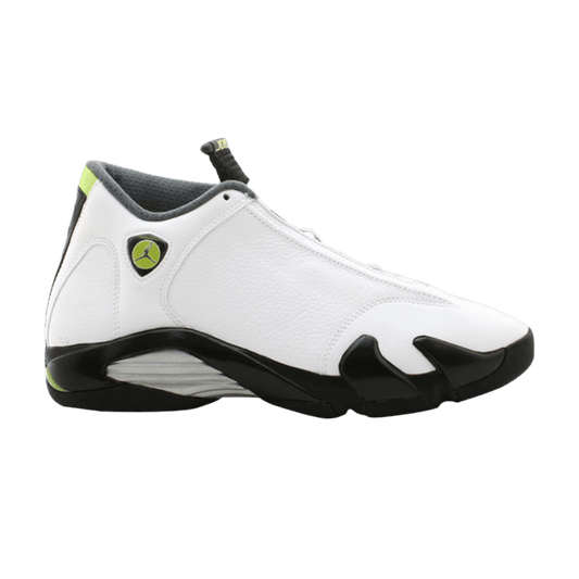 Jordan 14 Retro White Chartreuse