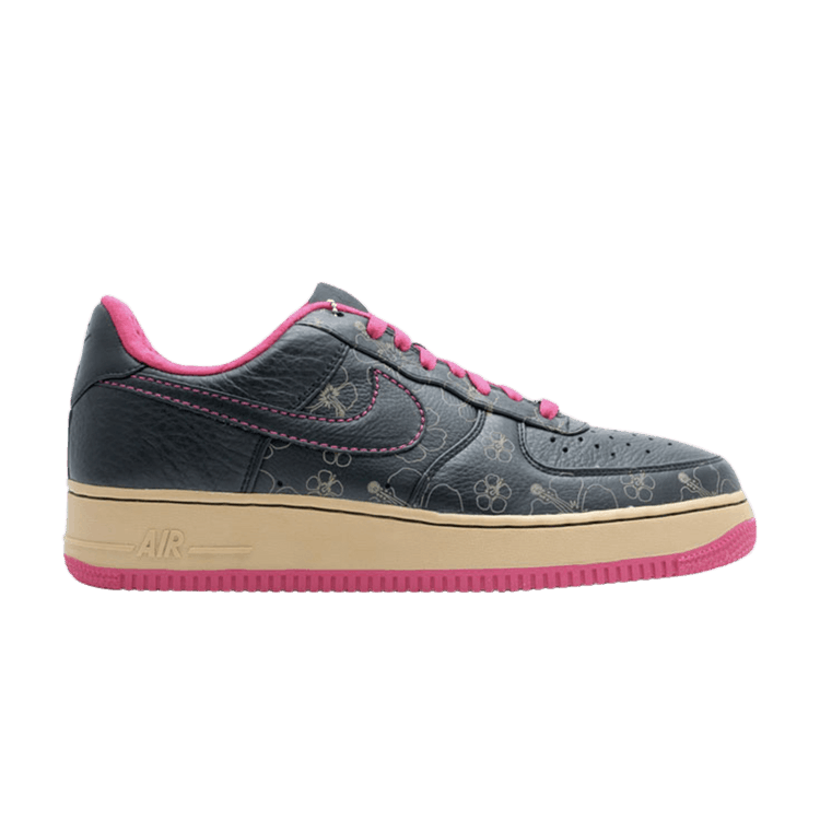 Nike Air Force 1 Low Black Floral Pink