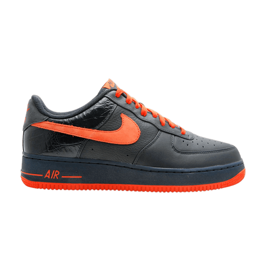 Nike Air Force 1 Low Premium Dark Obsidian Team Orange Dark Obsidian