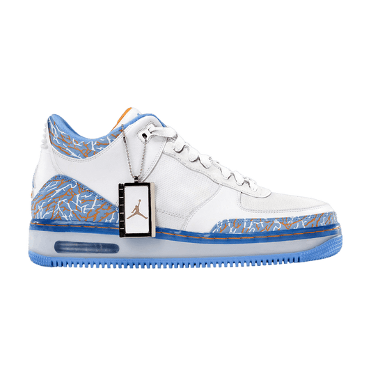 Jordan AJF 3 White University Blue Sunset